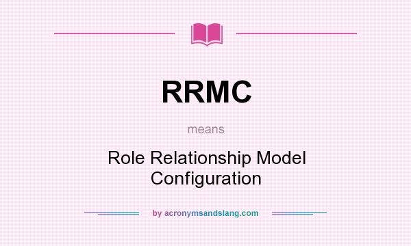 What does RRMC mean? It stands for Role Relationship Model Configuration