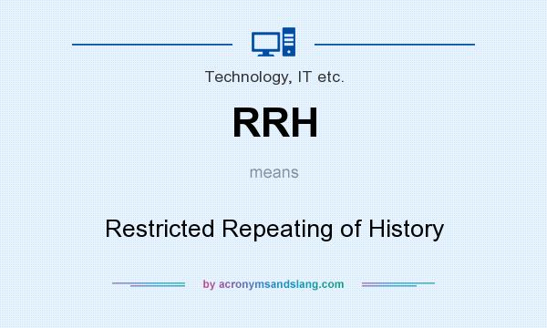 What does RRH mean? It stands for Restricted Repeating of History