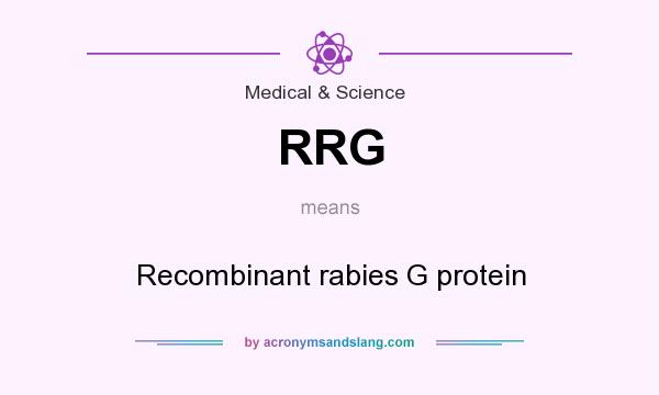 What does RRG mean? It stands for Recombinant rabies G protein