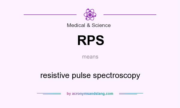 What does RPS mean? It stands for resistive pulse spectroscopy