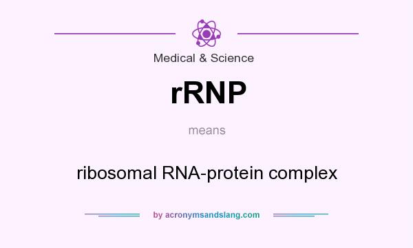 What does rRNP mean? It stands for ribosomal RNA-protein complex