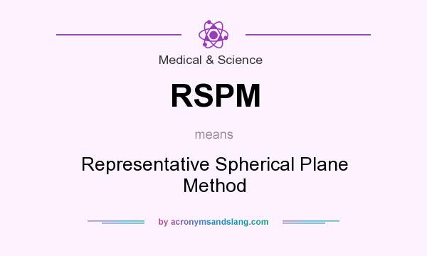 What does RSPM mean? It stands for Representative Spherical Plane Method