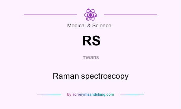 What does RS mean? It stands for Raman spectroscopy