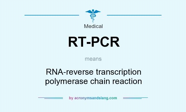 What does RT-PCR mean? It stands for RNA-reverse transcription polymerase chain reaction