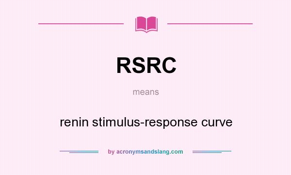 What does RSRC mean? It stands for renin stimulus-response curve