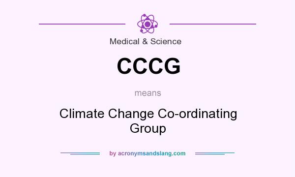 What does CCCG mean? It stands for Climate Change Co-ordinating Group