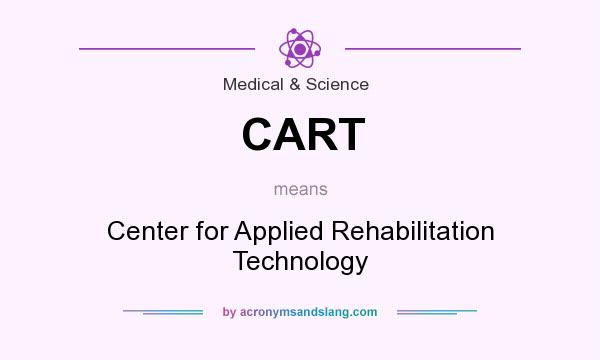 What does CART mean? It stands for Center for Applied Rehabilitation Technology