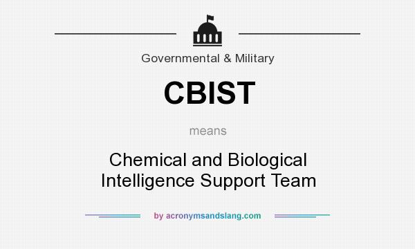 What does CBIST mean? It stands for Chemical and Biological Intelligence Support Team