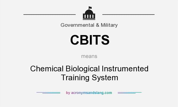 What does CBITS mean? It stands for Chemical Biological Instrumented Training System