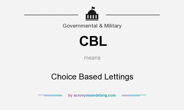What does CBL mean? It stands for Choice Based Lettings