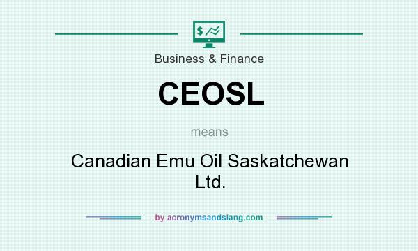 What does CEOSL mean? It stands for Canadian Emu Oil Saskatchewan Ltd.