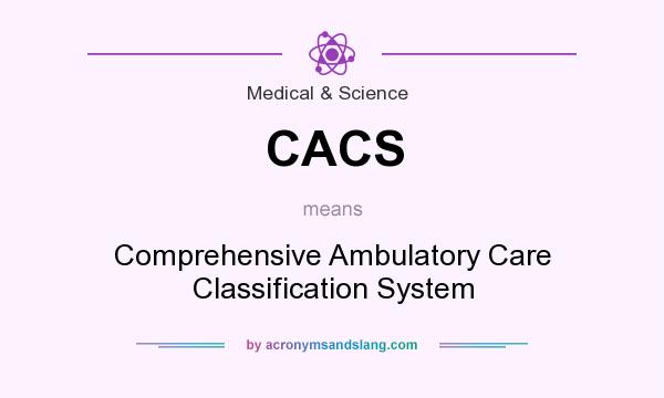 What does CACS mean? It stands for Comprehensive Ambulatory Care Classification System