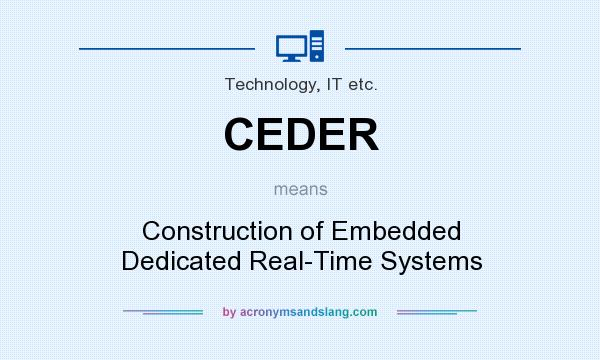 What does CEDER mean? It stands for Construction of Embedded Dedicated Real-Time Systems
