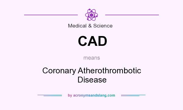 What does CAD mean? It stands for Coronary Atherothrombotic Disease
