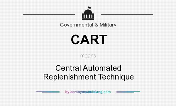 What does CART mean? It stands for Central Automated Replenishment Technique