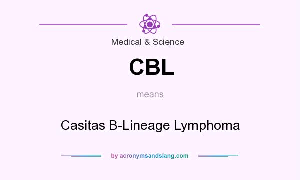 What does CBL mean? It stands for Casitas B-Lineage Lymphoma