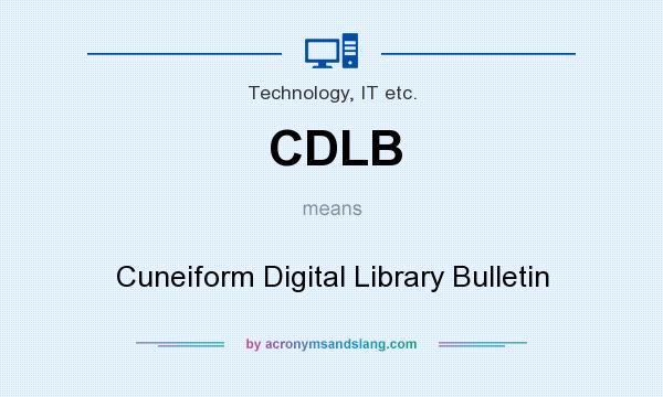 What does CDLB mean? It stands for Cuneiform Digital Library Bulletin