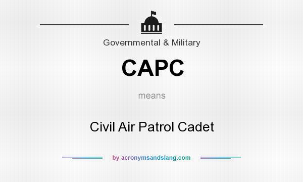 What does CAPC mean? It stands for Civil Air Patrol Cadet