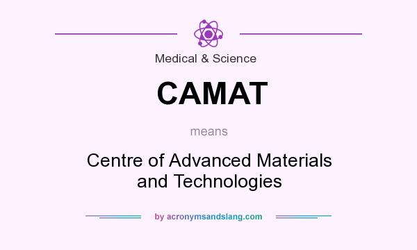 What does CAMAT mean? It stands for Centre of Advanced Materials and Technologies