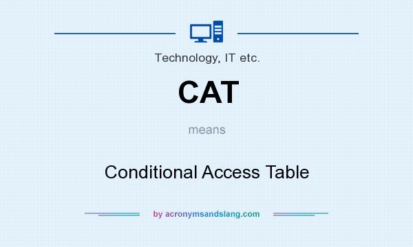 What does CAT mean? It stands for Conditional Access Table