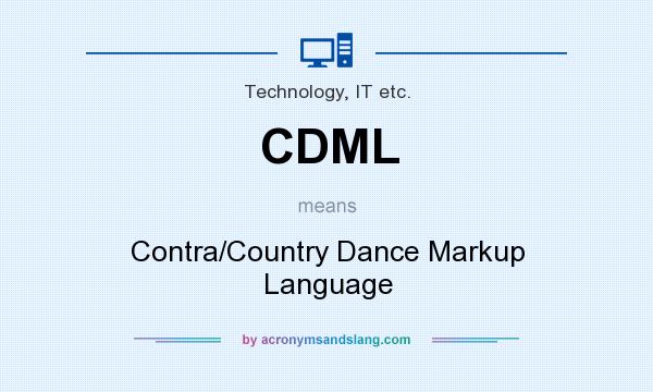 What does CDML mean? It stands for Contra/Country Dance Markup Language