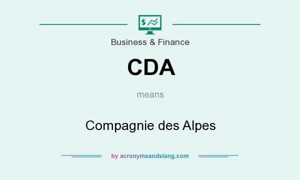 What does CDA mean? It stands for Compagnie des Alpes
