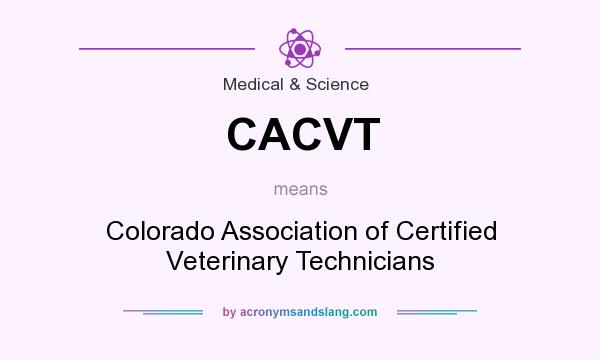 What does CACVT mean? It stands for Colorado Association of Certified Veterinary Technicians