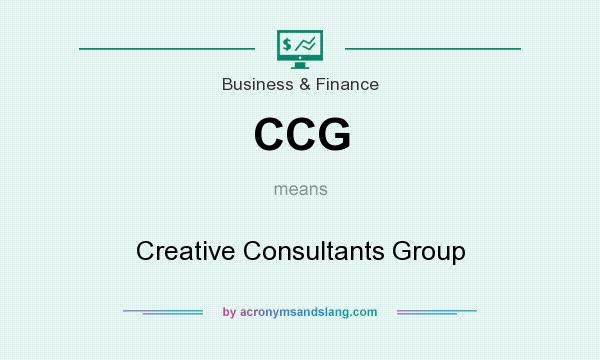 What does CCG mean? It stands for Creative Consultants Group