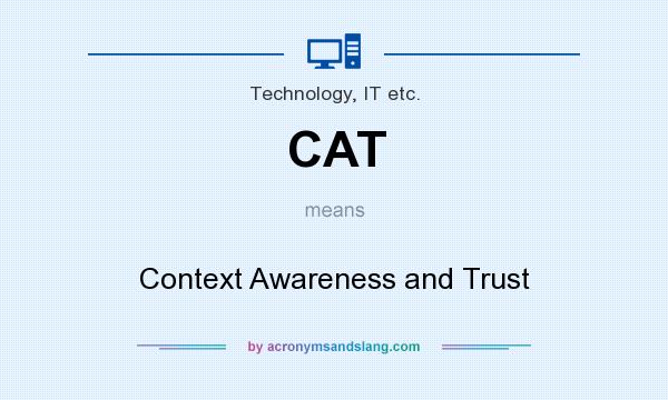 What does CAT mean? It stands for Context Awareness and Trust