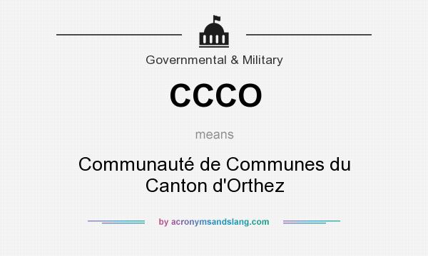 What does CCCO mean? It stands for Communauté de Communes du Canton d`Orthez