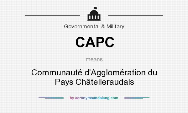 What does CAPC mean? It stands for Communauté d`Agglomération du Pays Châtelleraudais