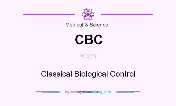 What does CBC mean? It stands for Classical Biological Control