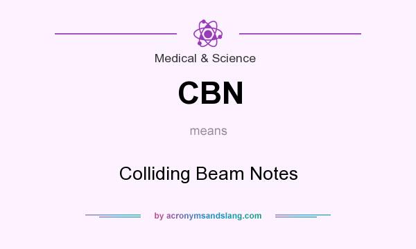 What does CBN mean? It stands for Colliding Beam Notes
