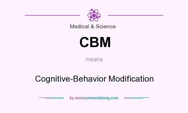 What does CBM mean? It stands for Cognitive-Behavior Modification