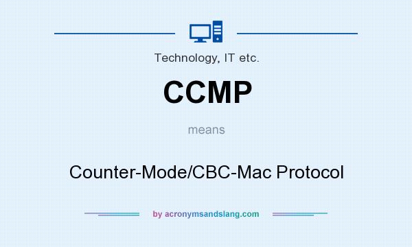 What does CCMP mean? It stands for Counter-Mode/CBC-Mac Protocol