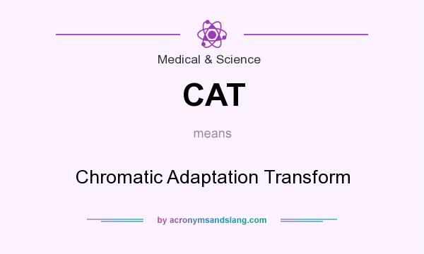 What does CAT mean? It stands for Chromatic Adaptation Transform