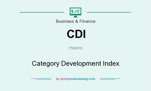 What does CDI mean? It stands for Category Development Index