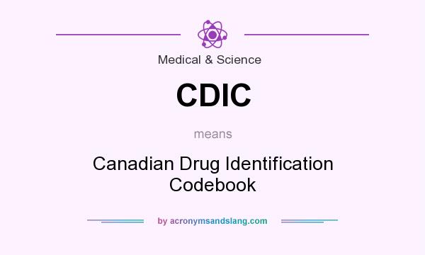 What does CDIC mean? It stands for Canadian Drug Identification Codebook