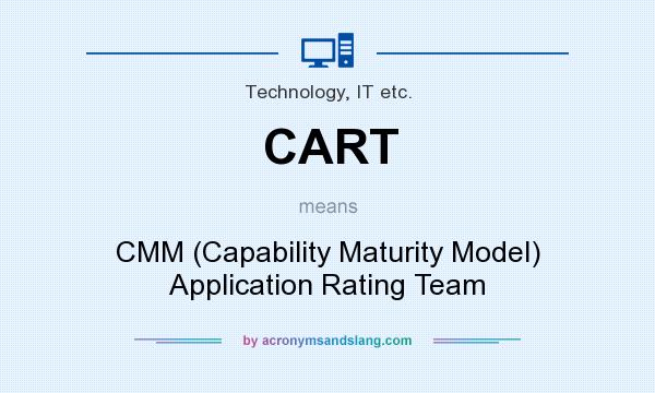What does CART mean? It stands for CMM (Capability Maturity Model) Application Rating Team