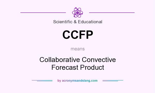 What does CCFP mean? It stands for Collaborative Convective Forecast Product