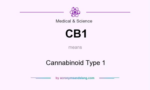 What does CB1 mean? It stands for Cannabinoid Type 1