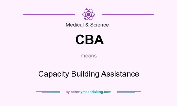 What does CBA mean? It stands for Capacity Building Assistance