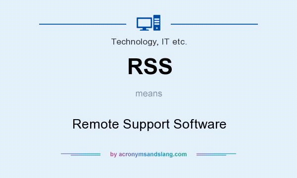 What does RSS mean? It stands for Remote Support Software