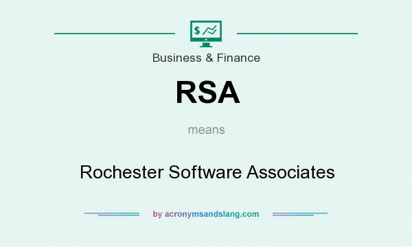 What does RSA mean? It stands for Rochester Software Associates