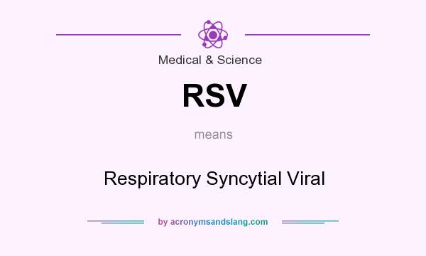 What does RSV mean? It stands for Respiratory Syncytial Viral