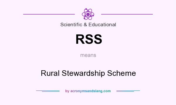What does RSS mean? It stands for Rural Stewardship Scheme