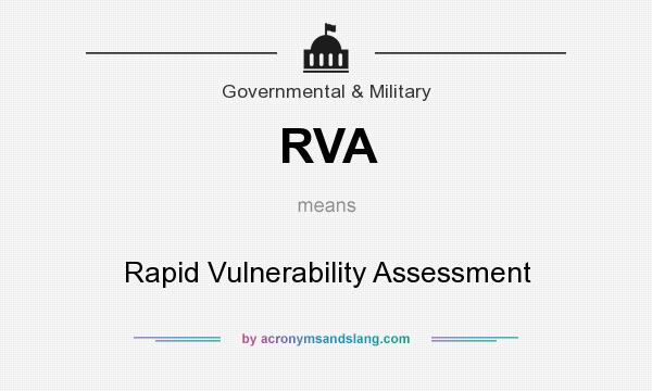 What does RVA mean? It stands for Rapid Vulnerability Assessment