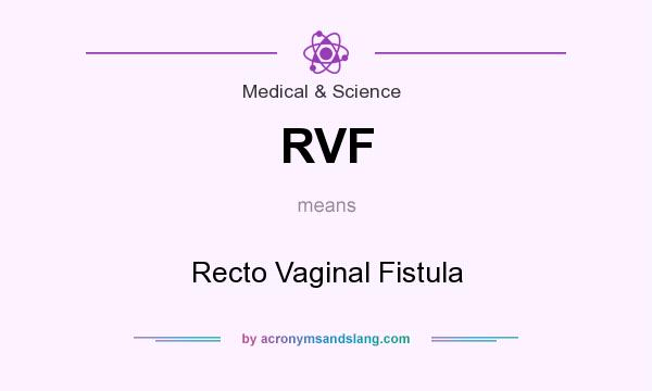 What does RVF mean? It stands for Recto Vaginal Fistula