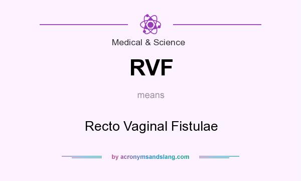 What does RVF mean? It stands for Recto Vaginal Fistulae