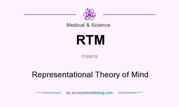 What does RTM mean? It stands for Representational Theory of Mind